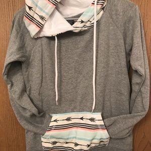 Pull over hoodie.